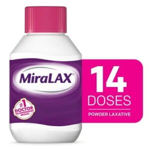 MiraLAX Powder Laxative - 119g (14 doses) available at Clearwell Pharmacy in Cabo San Lucas - order online with fast prescription and pharmacy delivery in Los Cabos, Mexico