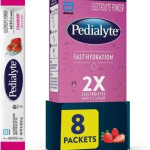 Pedialyte Electrolyte Powder Strawberry 8 Packets - Clearwell Pharmacy