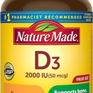 Nature Made Vitamin D3 2000 IU 220 Softgels - Clearwell Pharmacy