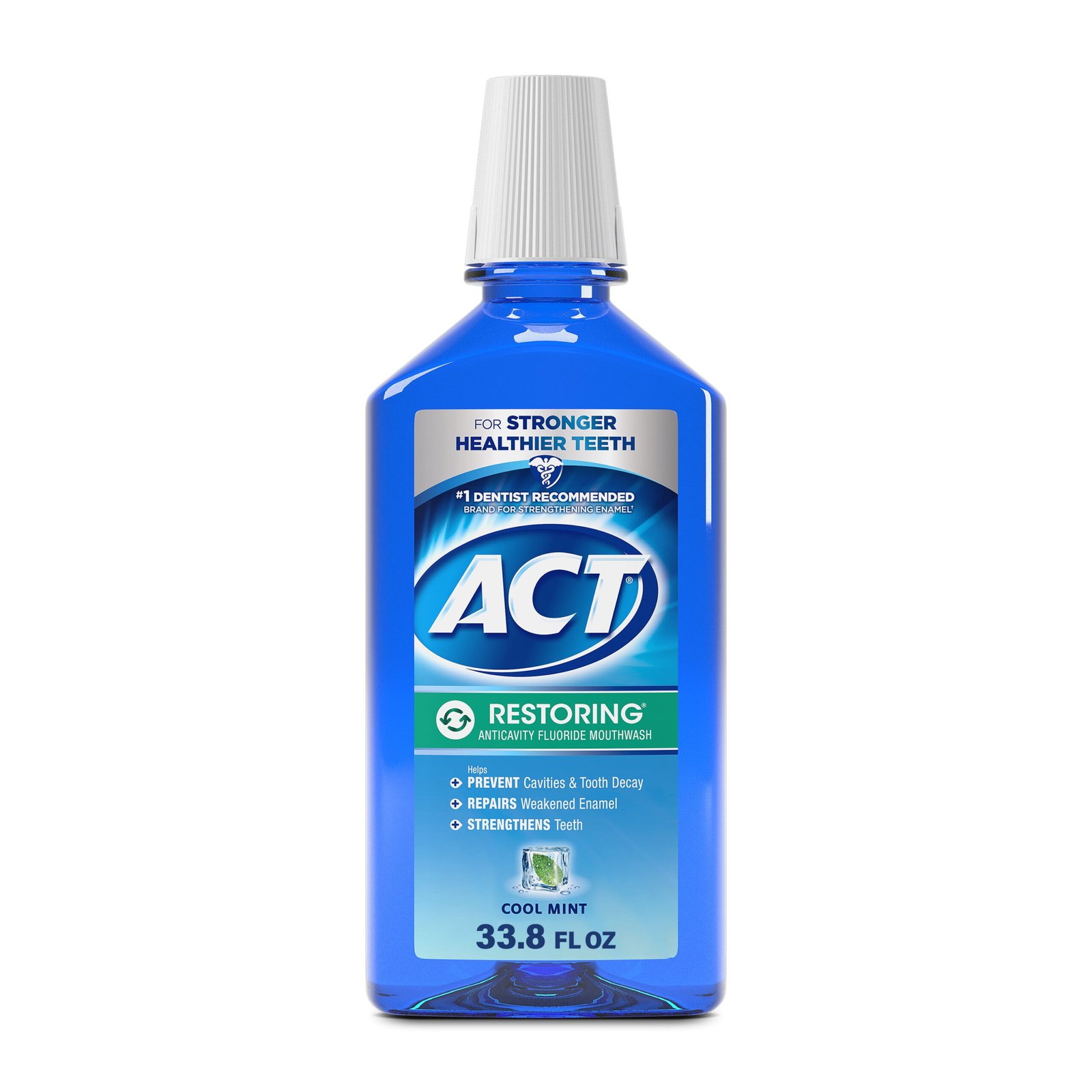 ACT Restoring Fluoride Rinse — 500ml | Clearwell Pharmacy Cabo Delivery in Cabo ACT Restoring Fluoride Rinse 500ml - Clearwell Pharmacy
