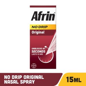 Afrin No-Drip Original Nasal Spray 15ml - Clearwell Pharmacy