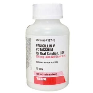 Penicillin V Pediatric Suspension 250mg/5ml — 100ml Bottle - Clearwell Pharmacy delivery