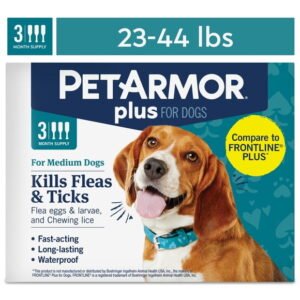 PetArmor Plus Flea & Tick for Dogs 23-44lbs 3 ct - Clearwell Pharmacy