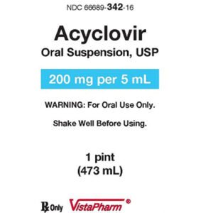 Acyclovir oral suspension - Clearwell Pharmacy delivery