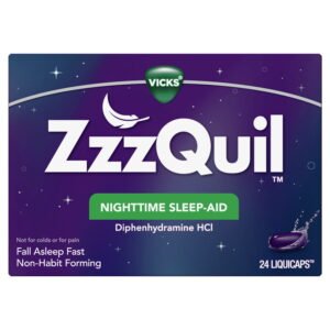 ZzzQuil Nighttime Sleep-Aid LiquiCaps - 24 ct available at CMC Pharmacy in Cabo San Lucas - order online with fast prescription and pharmacy delivery in Los Cabos, Mexico