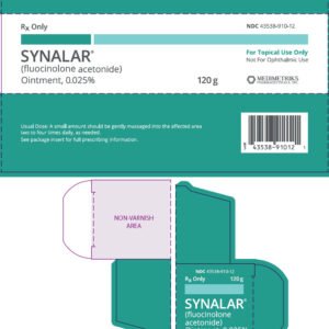 Fluocinolone 0.025% Cream — 15g Tube (Generic for Synalar®) - Clearwell Pharmacy delivery