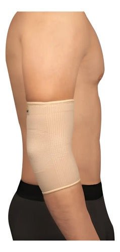 Elbow Support Elastic Beige Anti-deslizante P/ Lesiones Benesta | Clearwell Pharmacy Cabo Delivery in Cabo Elbow Support Elastic Beige Anti-deslizante P/ Lesiones Benesta