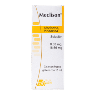Meclizine / Pyridoxine Solution 8.33/16.66 mg Drops 15 ml 1 Piece