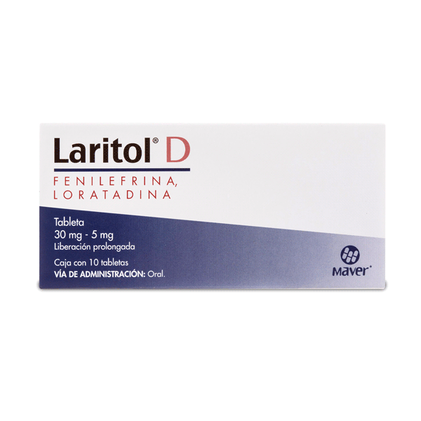 LORATADINE / PHENYLEPHHRINE 5/30 MG 10 TABLETS PROLONGED RELEASE | Clearwell Pharmacy Cabo Delivery in Cabo LORATADINE / PHENYLEPHHRINE 5/30 MG 10 TABLETS PROLONGED RELEASE