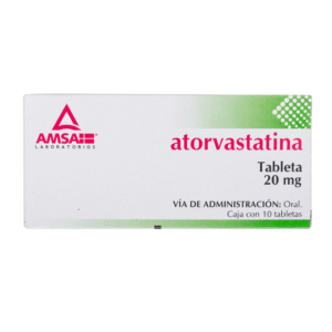 ATORVASTATIN 20 MG 10 TABLETS