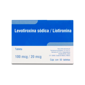 LEVOTHYROXINE SODIUM / LIOTYRONINE 100/20MCG 50 TABLETS