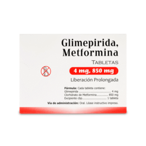 METFORMIN / GLIMEPIRIDE 850MG/4MG 16 EXTENDED-RELEASE TABLETS