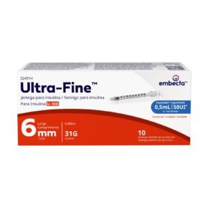 Ultra-Fine™ Syringe 6mm 31G 0.5mL 10 Pieces