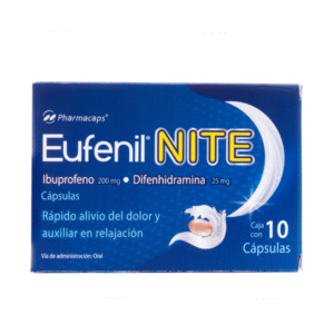 IBUPROFEN / DIPHENHYDRAMINE 200MG/25MG 10 GEL CAPSULES