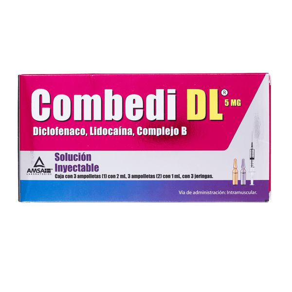 DICLOFENAC 75 MG / VITAMINS B12 5 MG / B6 100 MG / B1 100 MG INJECTABLE SOLUTION 6 AMPOULES | Clearwell Pharmacy Cabo Delivery in Cabo DICLOFENAC 75 MG / VITAMINS B12 5 MG / B6 100 MG / B1 100 MG INJECTABLE SOLUTION 6 AMPOULES