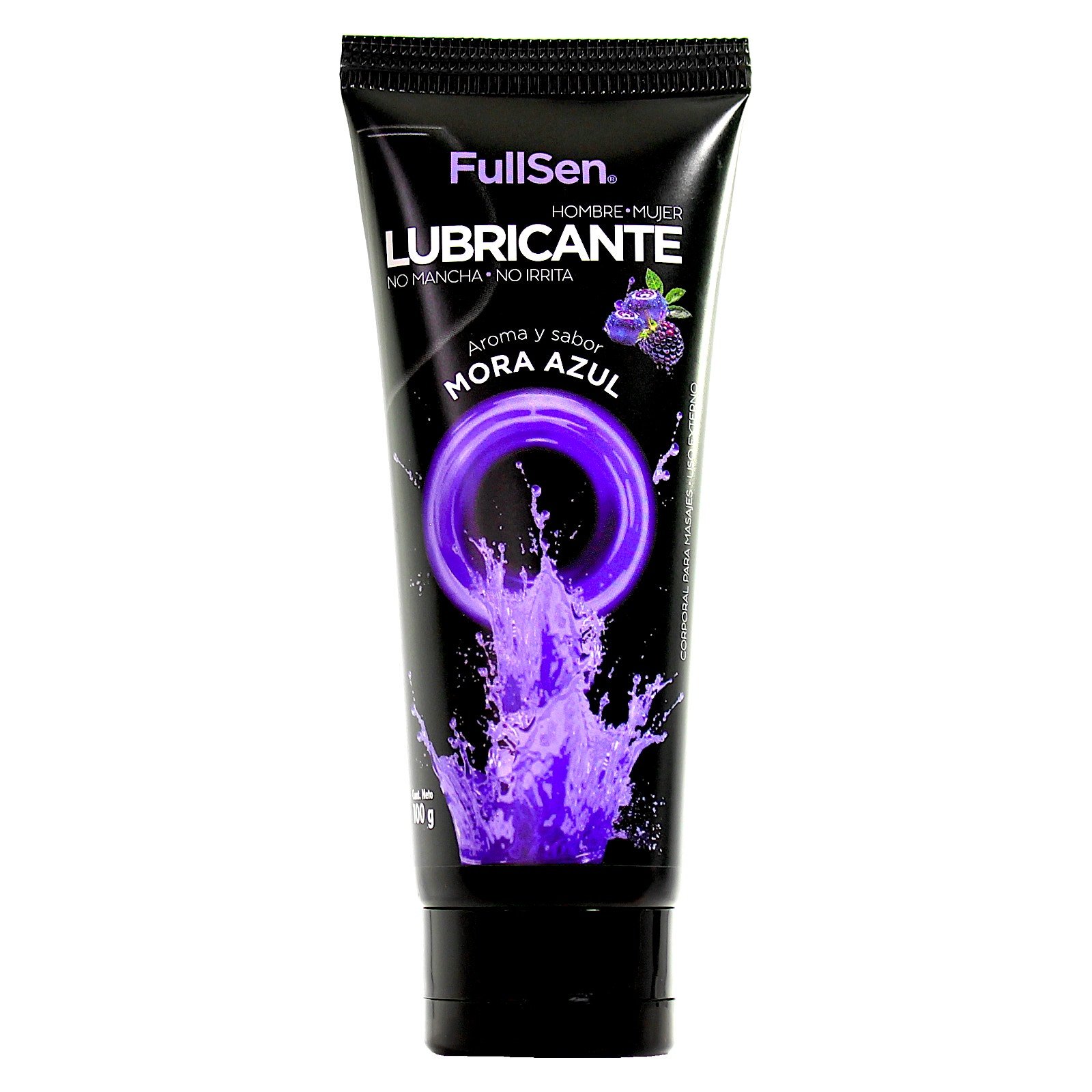 Fullsen Lubricant Base Water Scent & Flavor Mora Blue 100 g | Clearwell Pharmacy Cabo Delivery in Cabo Fullsen Lubricant Base Water Scent & Flavor Mora Blue 100 g