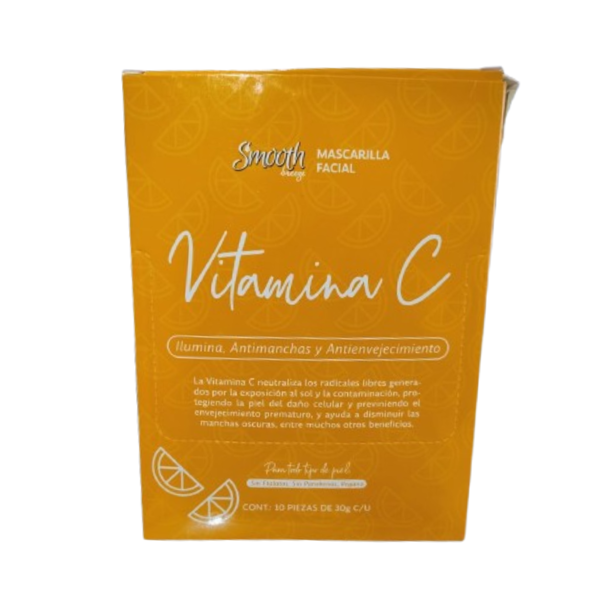 10pack Smooth Breeze Mask Facial Vitamin C 30g | Clearwell Pharmacy Cabo Delivery in Cabo 10pack Smooth Breeze Mask Facial Vitamin C 30g