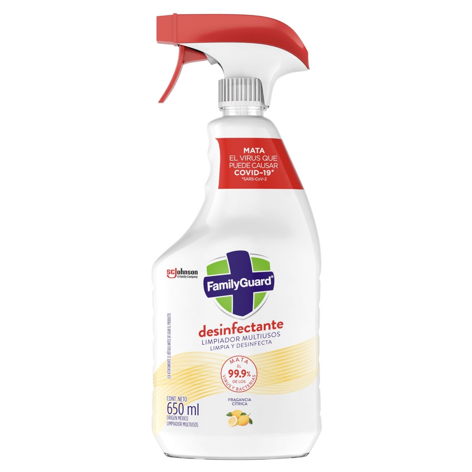 Family Guard Desinfectante Multiusos Citrico 650 ml | Clearwell Pharmacy Cabo Delivery in Cabo Family Guard Desinfectante Multiusos Citrico 650 ml