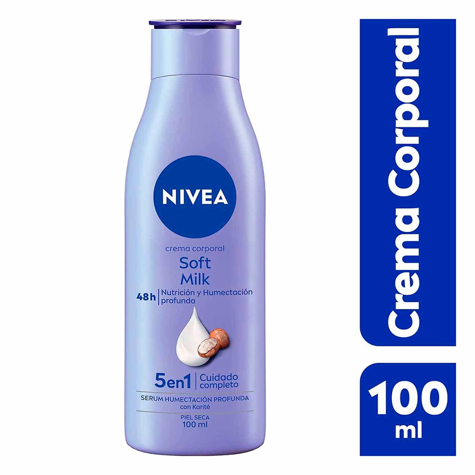 NIVEA Cream Body Moisturizing Soft Milk 100ml | Clearwell Pharmacy Cabo Delivery in Cabo NIVEA Cream Body Moisturizing Soft Milk 100ml