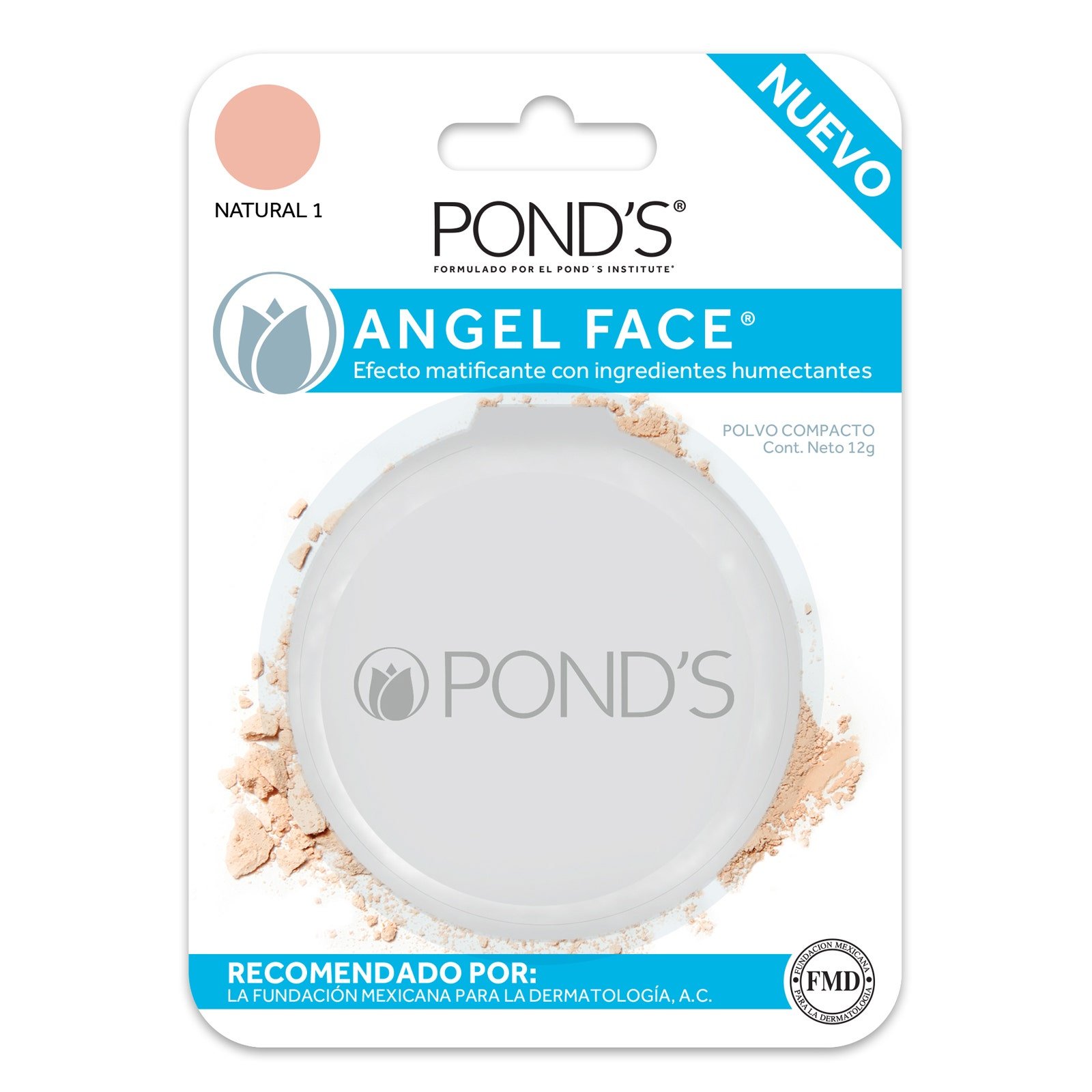 Makeup in Powder Pond's Shade Natural with Mirror 12 g | Clearwell Pharmacy Cabo Delivery in Cabo Makeup in Powder Pond's Shade Natural with Mirror 12 g