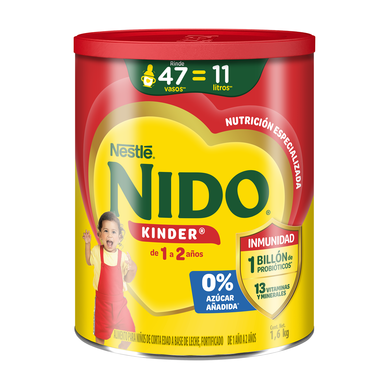 NIDO Kinder 1+ Food for Toddlers Can 1.6 kg | Clearwell Pharmacy Cabo Delivery in Cabo NIDO Kinder 1+ Food for Toddlers Can 1.6 kg