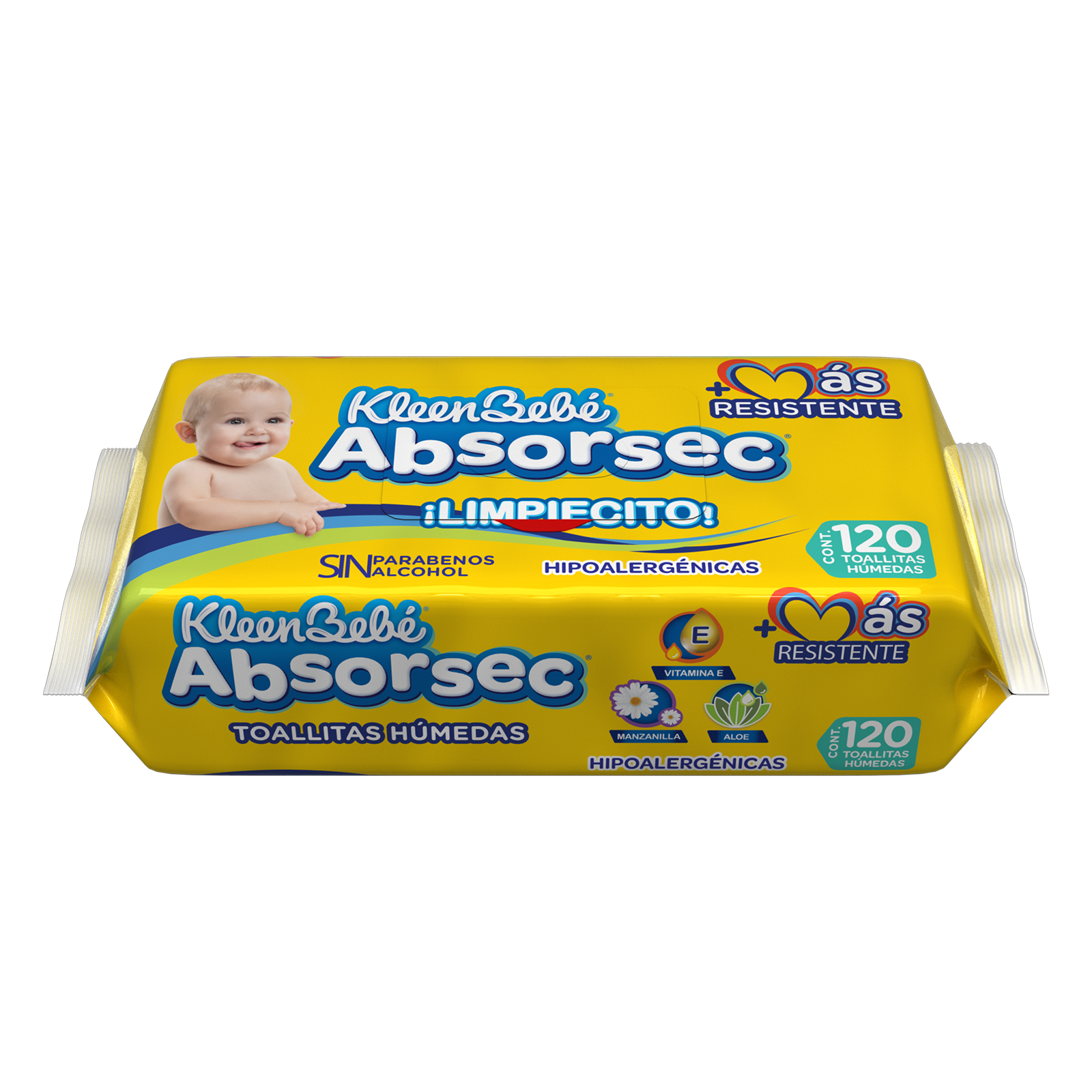 Kleenbebé Absorsec Wet Wipes 120 pcs | Clearwell Pharmacy Cabo Delivery in Cabo Kleenbebé Absorsec Wet Wipes 120 pcs