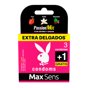 Playboy Condoms Max Sens Passion Mix 3 Pieces + 1