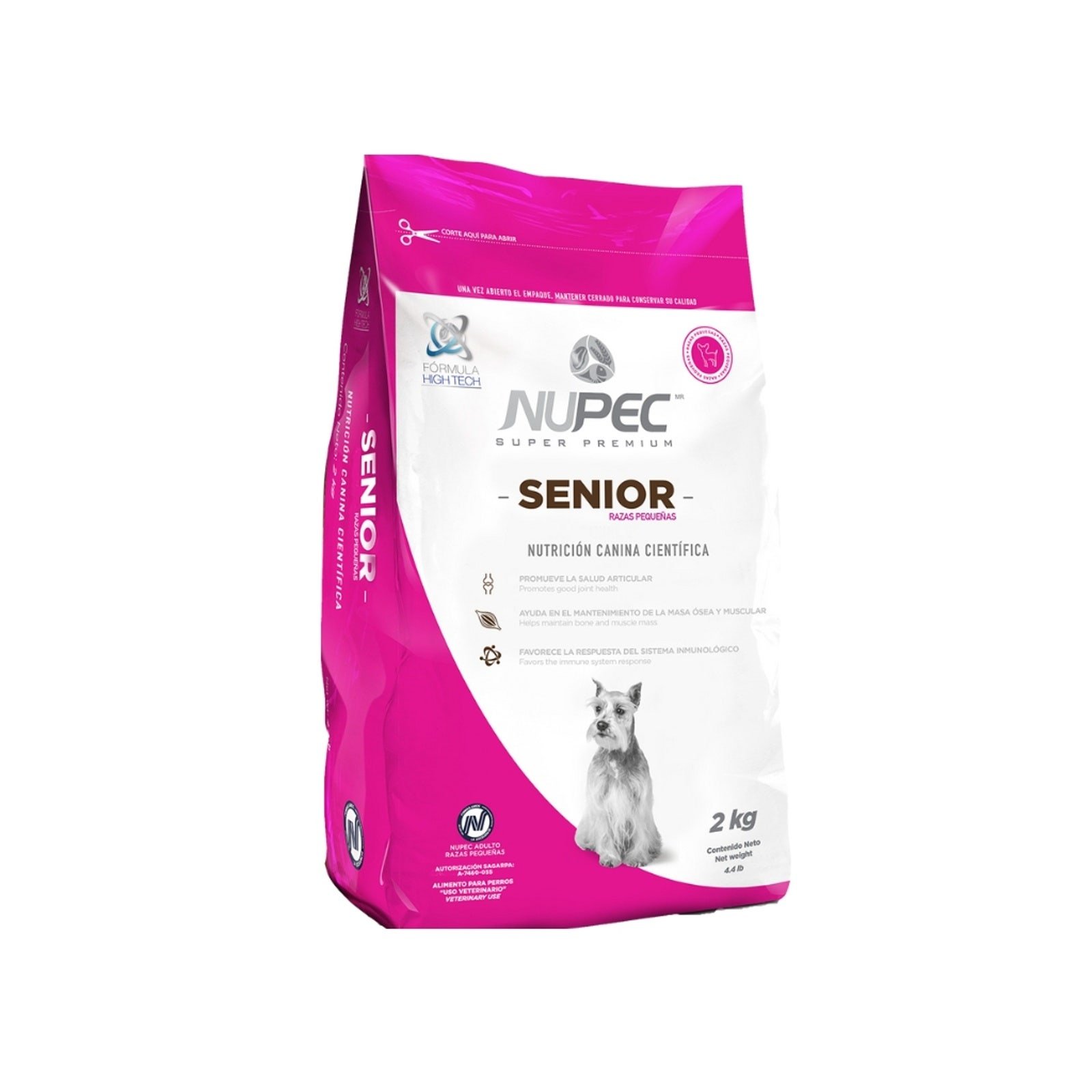 NUPEC Food Dog Senior Small Breed 2 kg | Clearwell Pharmacy Cabo Delivery in Cabo NUPEC Food Dog Senior Small Breed 2 kg