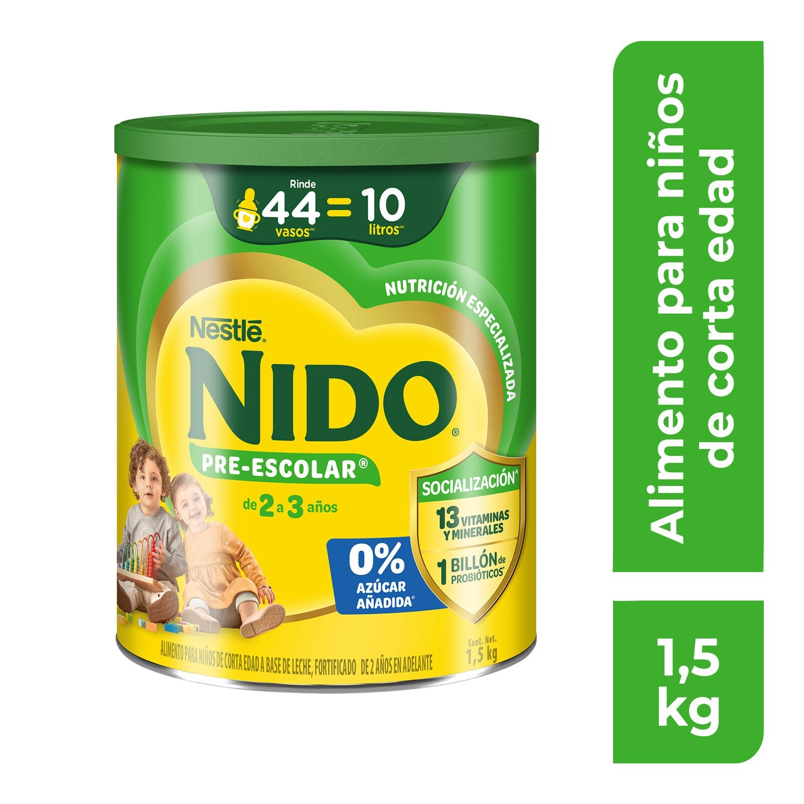 NIDO Preescolar 2+ Food for Toddlers Can 1.5 kg | Clearwell Pharmacy Cabo Delivery in Cabo NIDO Preescolar 2+ Food for Toddlers Can 1.5 kg
