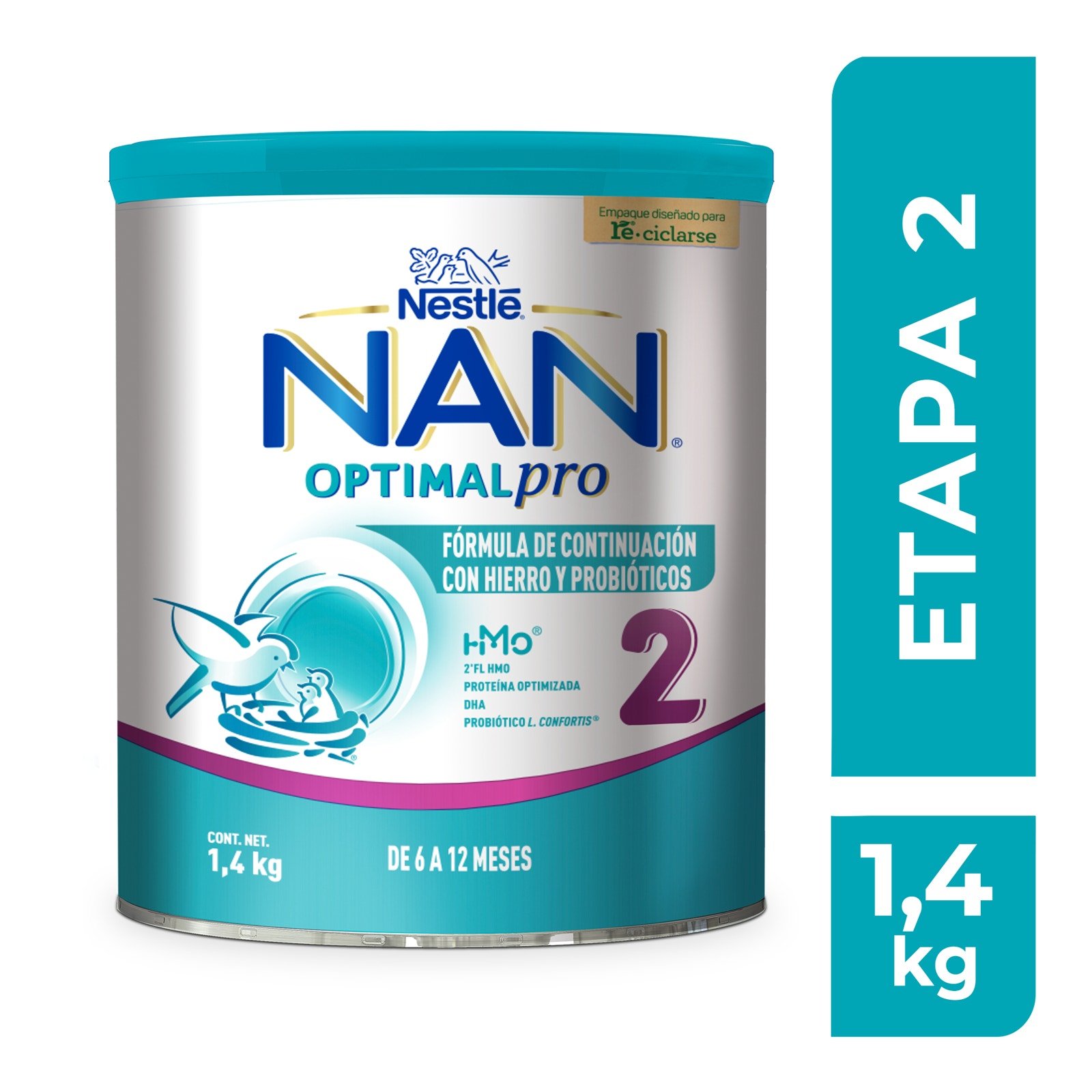 Formula Follow-On with Iron & Probiotics NAN Optimal Pro 2 Can 1,4 kg | Clearwell Pharmacy Cabo Delivery in Cabo Formula Follow-On with Iron & Probiotics NAN Optimal Pro 2 Can 1,4 kg