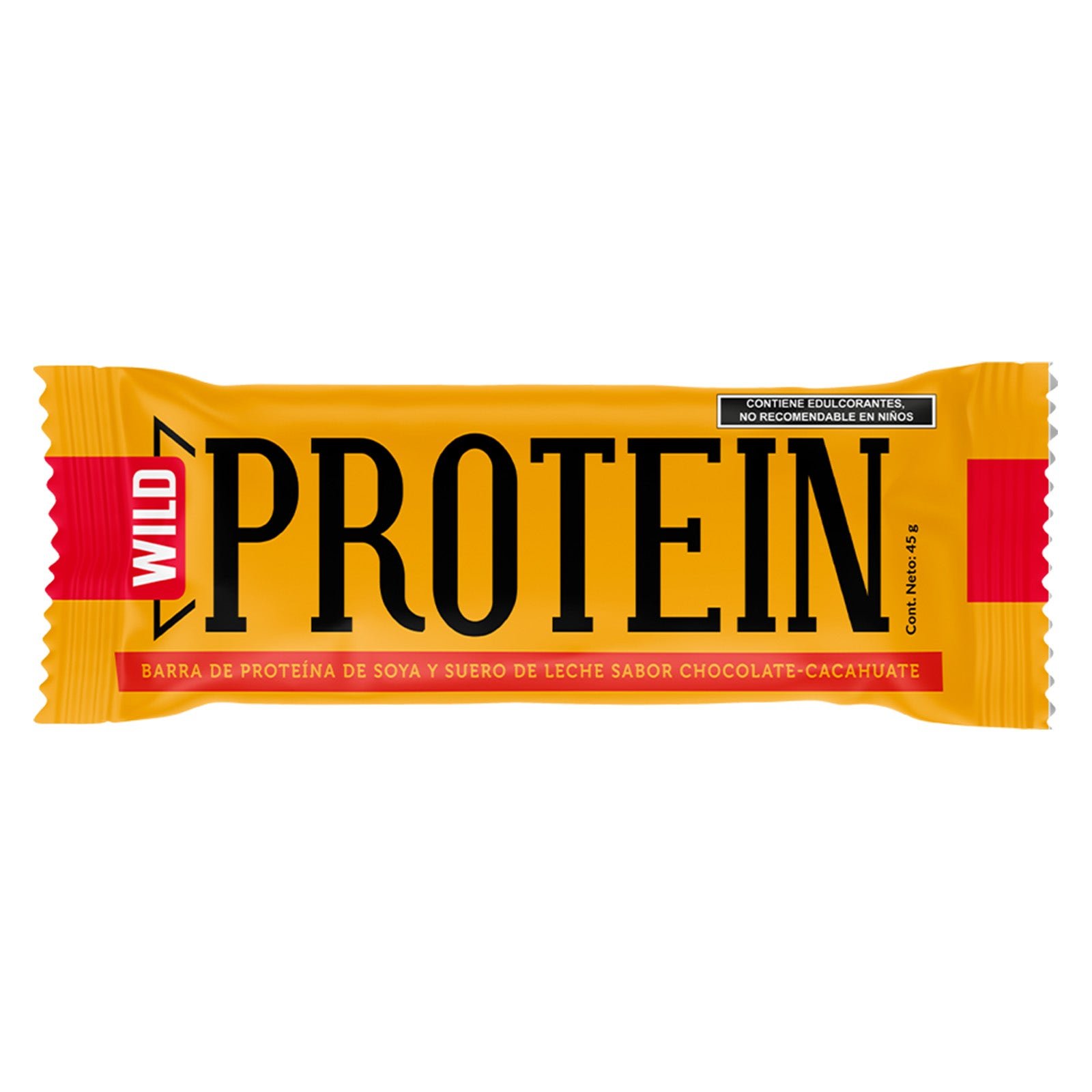 Barra Protein Wild Protein Chocolate & Cacahuate 45 g | Clearwell Pharmacy Cabo Delivery in Cabo Barra Protein Wild Protein Chocolate & Cacahuate 45 g