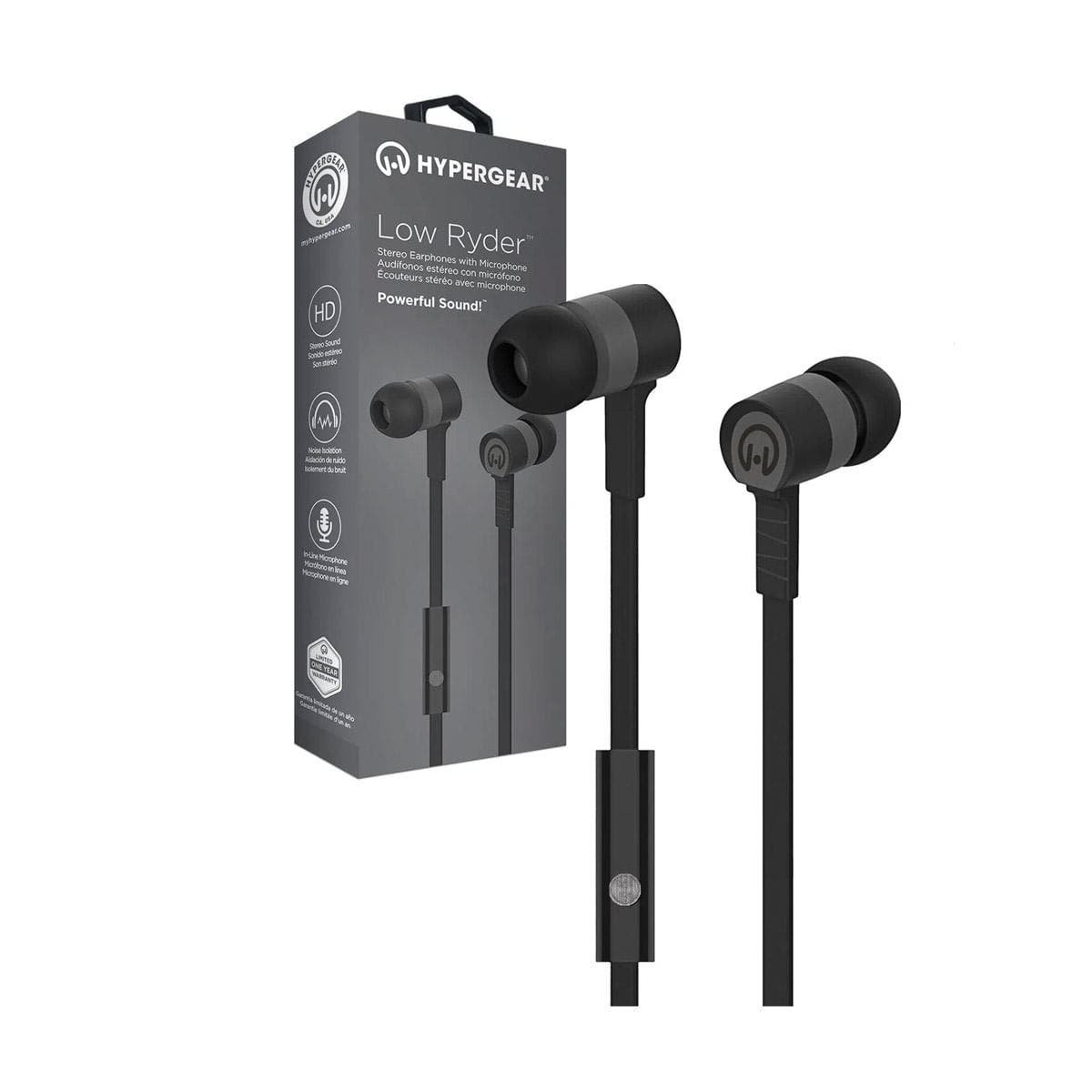 HyperGear Low Ryder Headphones Hands Libres Black | Clearwell Pharmacy Cabo Delivery in Cabo HyperGear Low Ryder Headphones Hands Libres Black